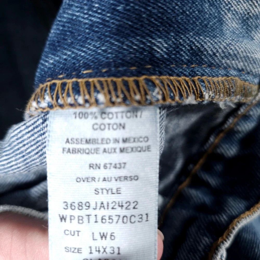 Polo Jeans Ralph Lauren Jeans Mens 34x31 Blue Medium‎ Wash Straight Leg Denim